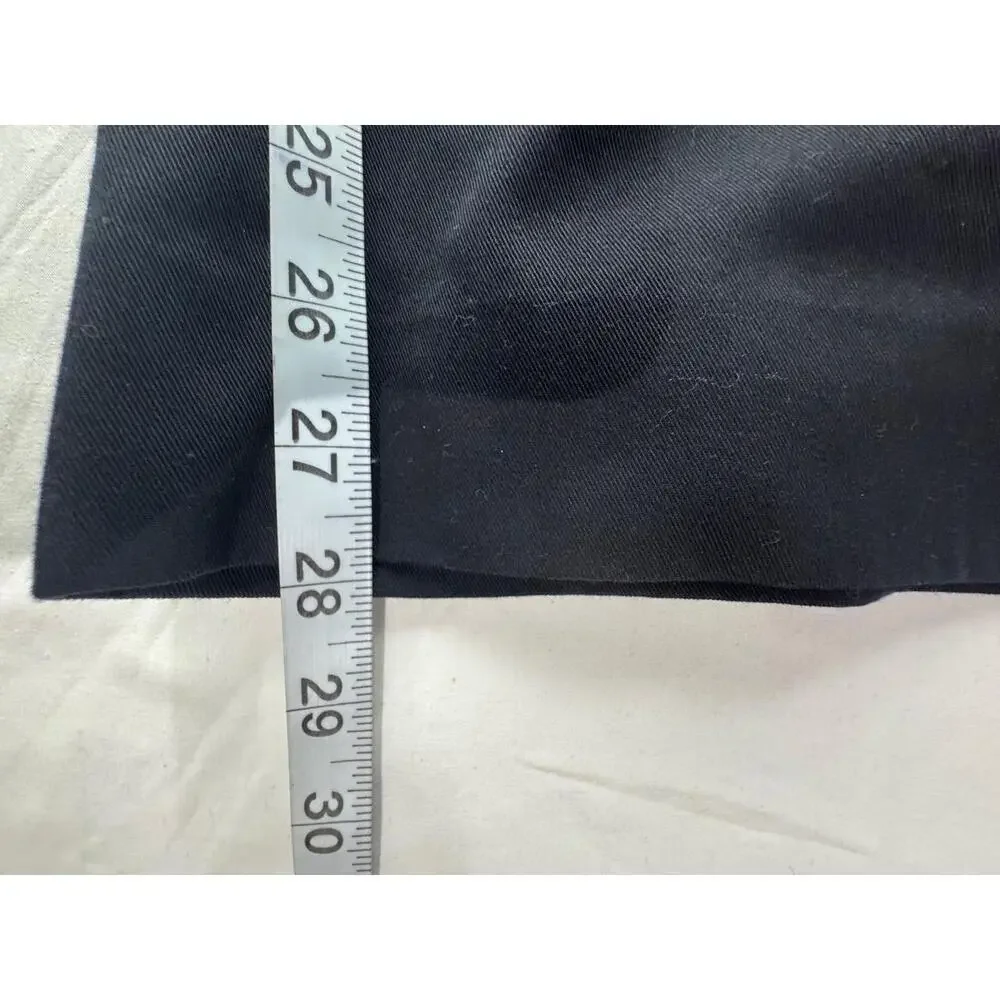 Lands' End Navy‎ Button Closure Side Pockets Belt Loops Womens Chino Pants